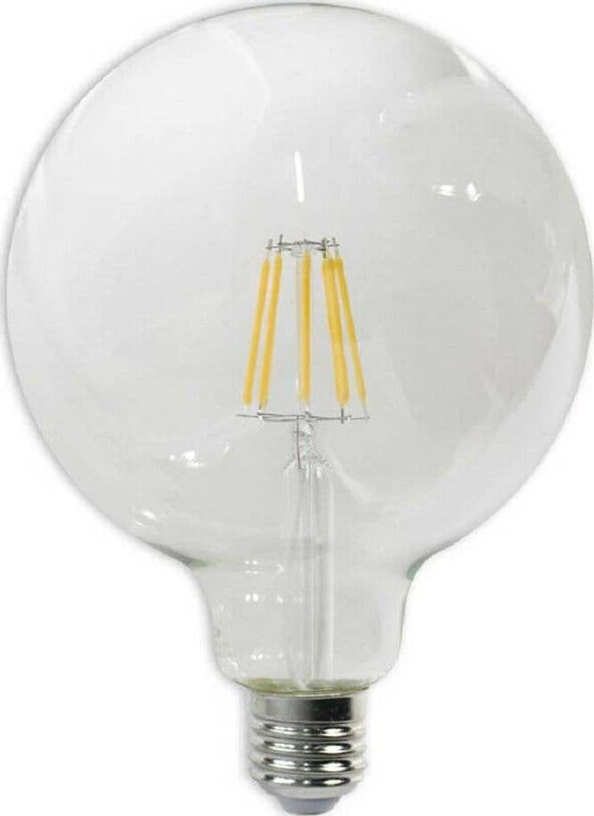 LAMPADINA LED FILAMENTO 12W GLOBO SFERA E27 LUCE FREDDA CALDA NATURALE G125T12 – Bianco Caldo – TrAdE Shop Traesio – lampada