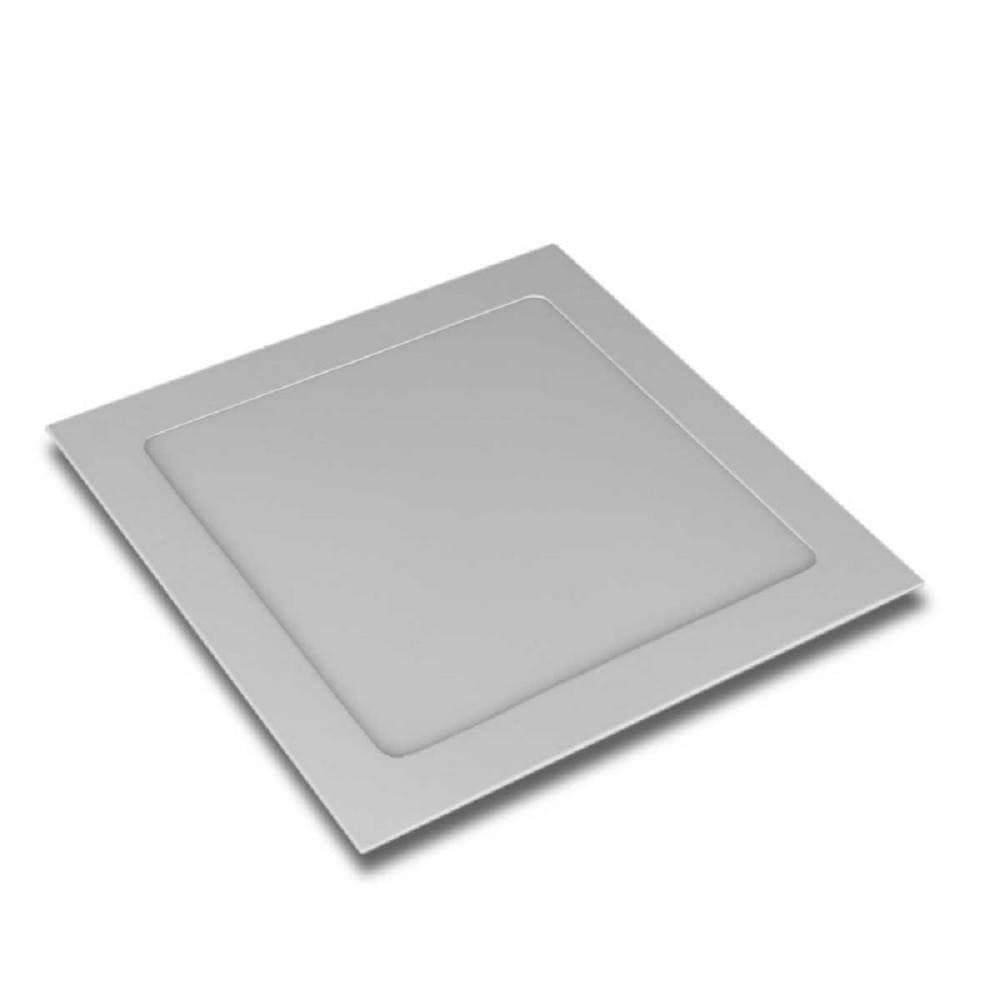 PANNELLO LED SLIM 18W INCASSO QUADRATO IN PVC LUCE CALDO FREDDO NATURALE P205AQ - 2