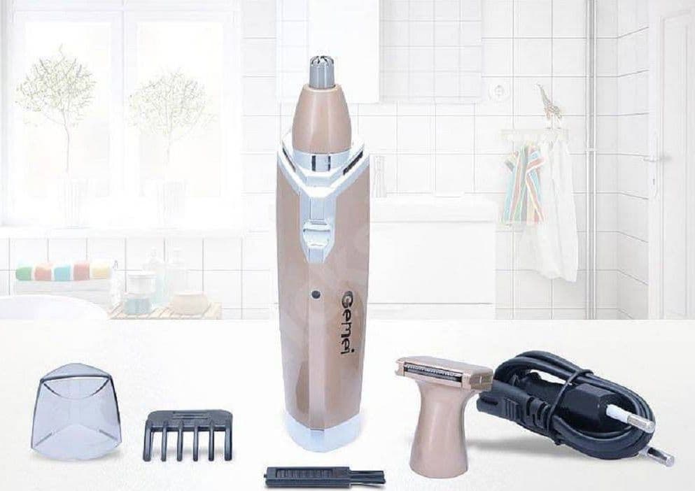 TRIMMER RIFINITORE A BATTERIA GM-3110 RASOIO CAPELLI NASO RICARICABILE 2 IN 1 - 4