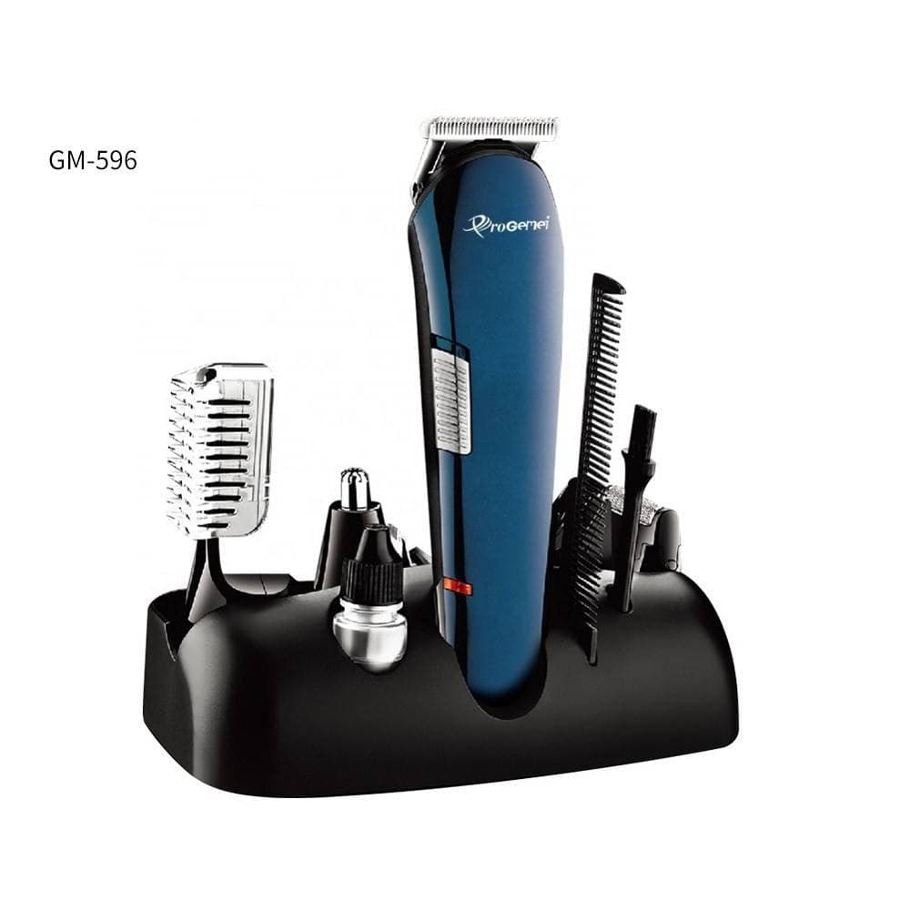 RASOIO 8IN1 GM596 BATTERIA RICARICABILE TRIMMER KIT CURA UOMO TAGLIACAPELLI BARBA - 7