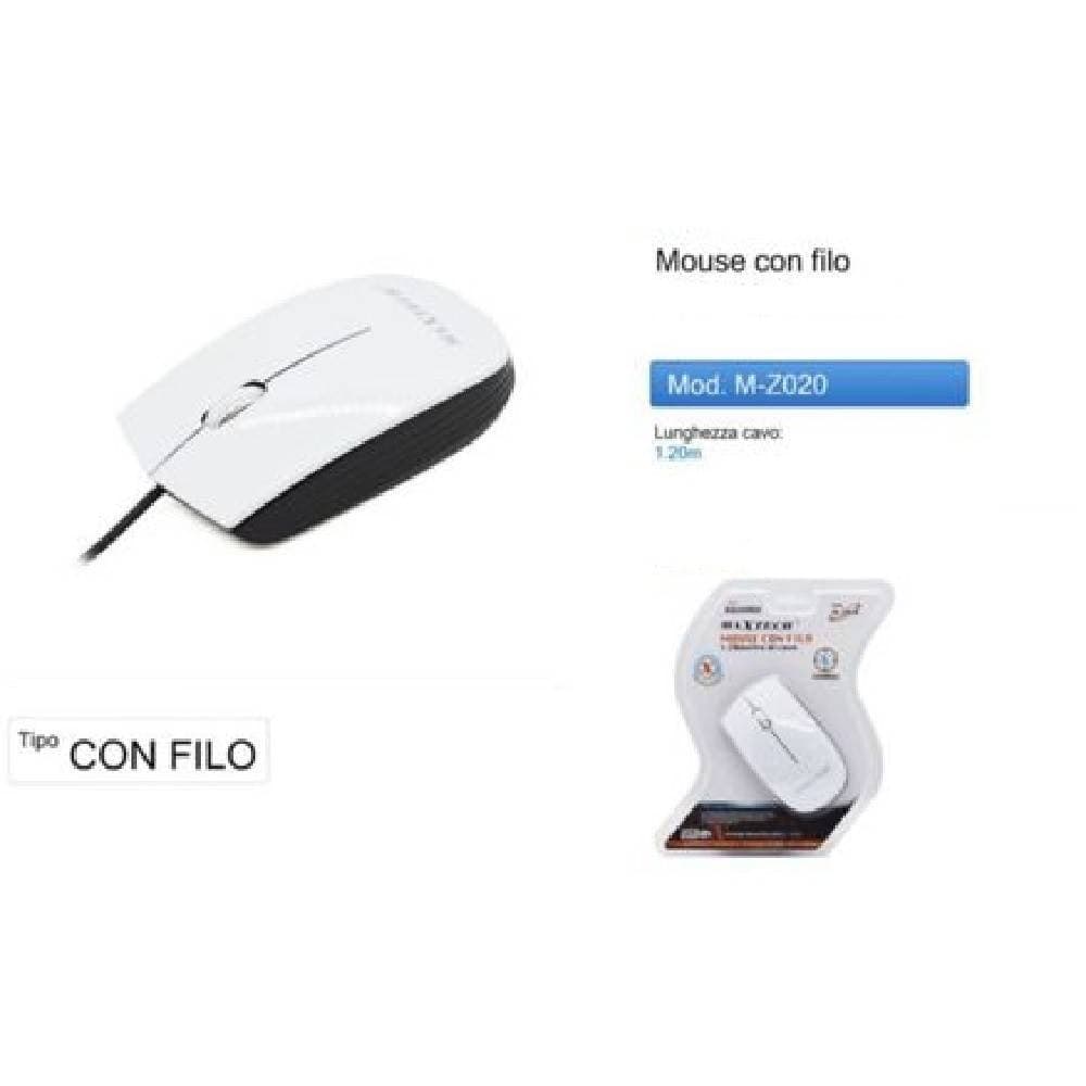 MOUSE DA GIOCO GAMING PER COMPUTER PC PORTATILE CON FILO USB 1.2 METRI M-Z020 - 3