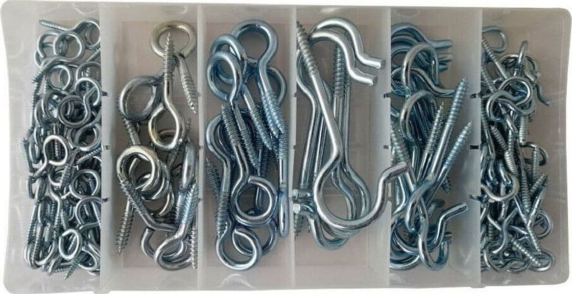 SET 151 VITI AUTOPERFORANTI TESTA OCCHIELLO CHIUSI APERTI VARIE MISURE NC-H221 - 2