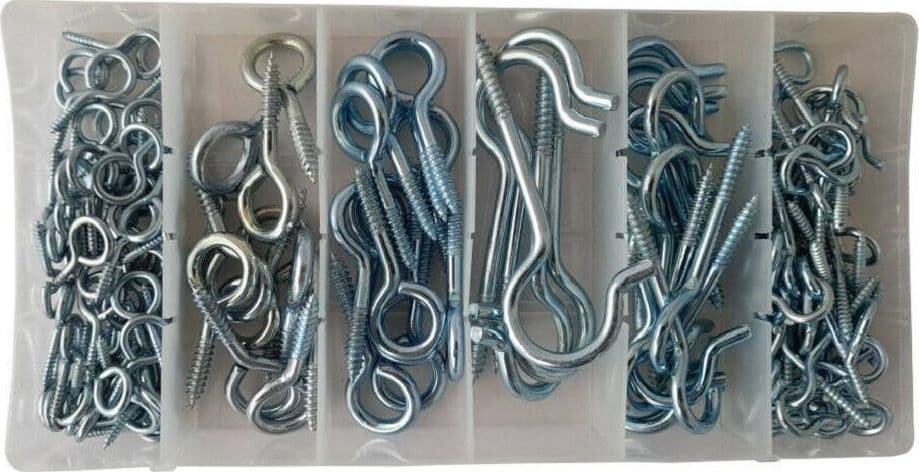 SET 151 VITI AUTOPERFORANTI TESTA OCCHIELLO CHIUSI APERTI VARIE MISURE NC-H221 - 2