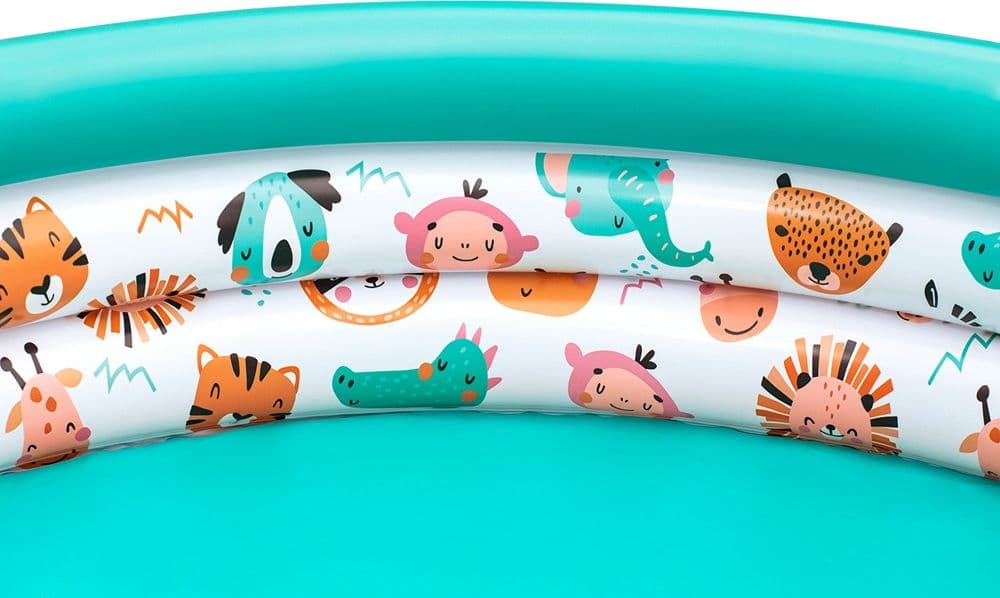 PISCINA ROTONDA 122X25CM GONFIABILE FUORITERRA PER BAMBINI GIARDINO 3 ANELLI 51226 - 6