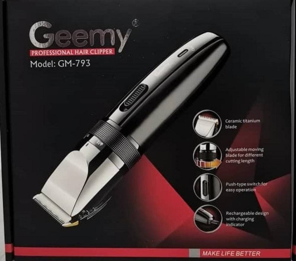 TAGLIA CAPELLI PROFESSIONALE A BATTERIA TRIMMER PER CAPELLI BARBA GEEMY GM-793 - 3