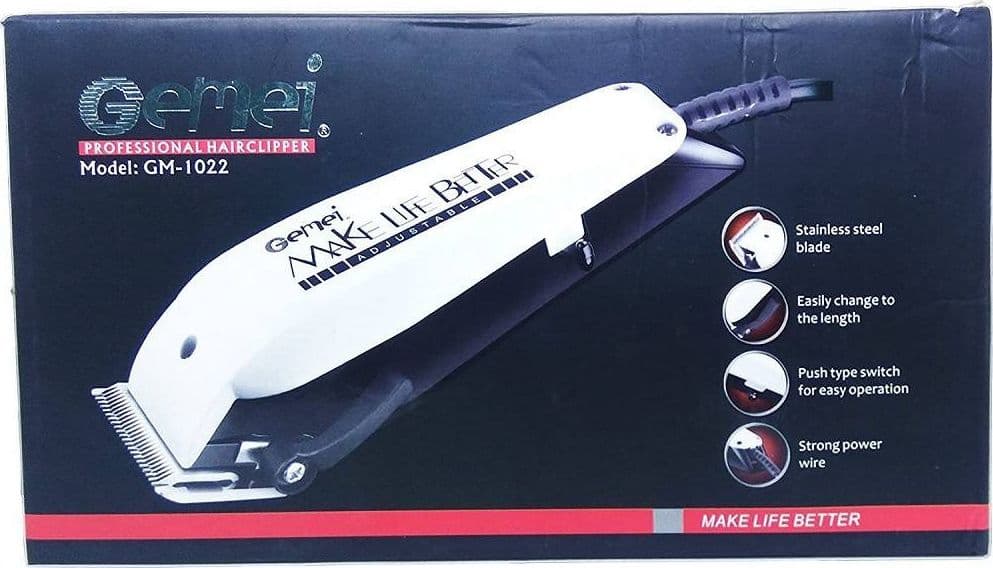 TAGLIACAPELLI PROFESSIONALE FILO GM-1022 RASOIO ELETTRICO BARBA CAPELLI TRIMMER - 4