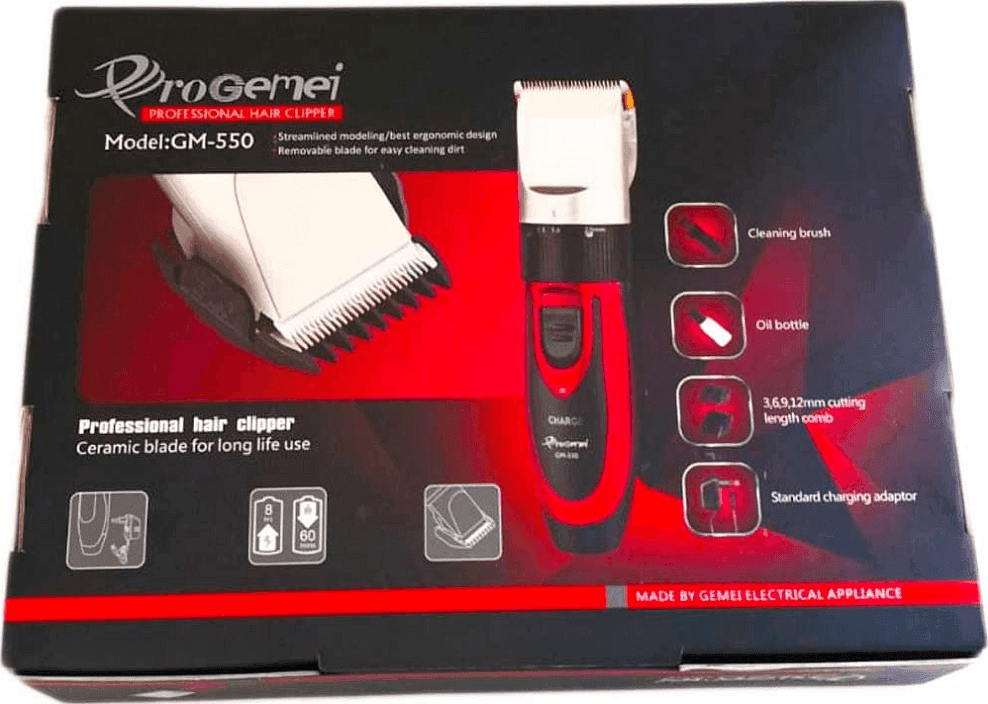 TAGLIACAPELLI PROFESSIONALE RASOIO ELETTRICO DOPPIA BATTERIA RICARICABILE GM-550 - 4
