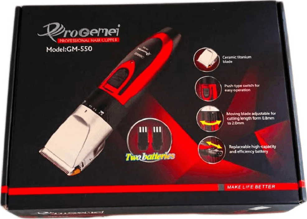 TAGLIACAPELLI PROFESSIONALE RASOIO ELETTRICO DOPPIA BATTERIA RICARICABILE GM-550 - 5