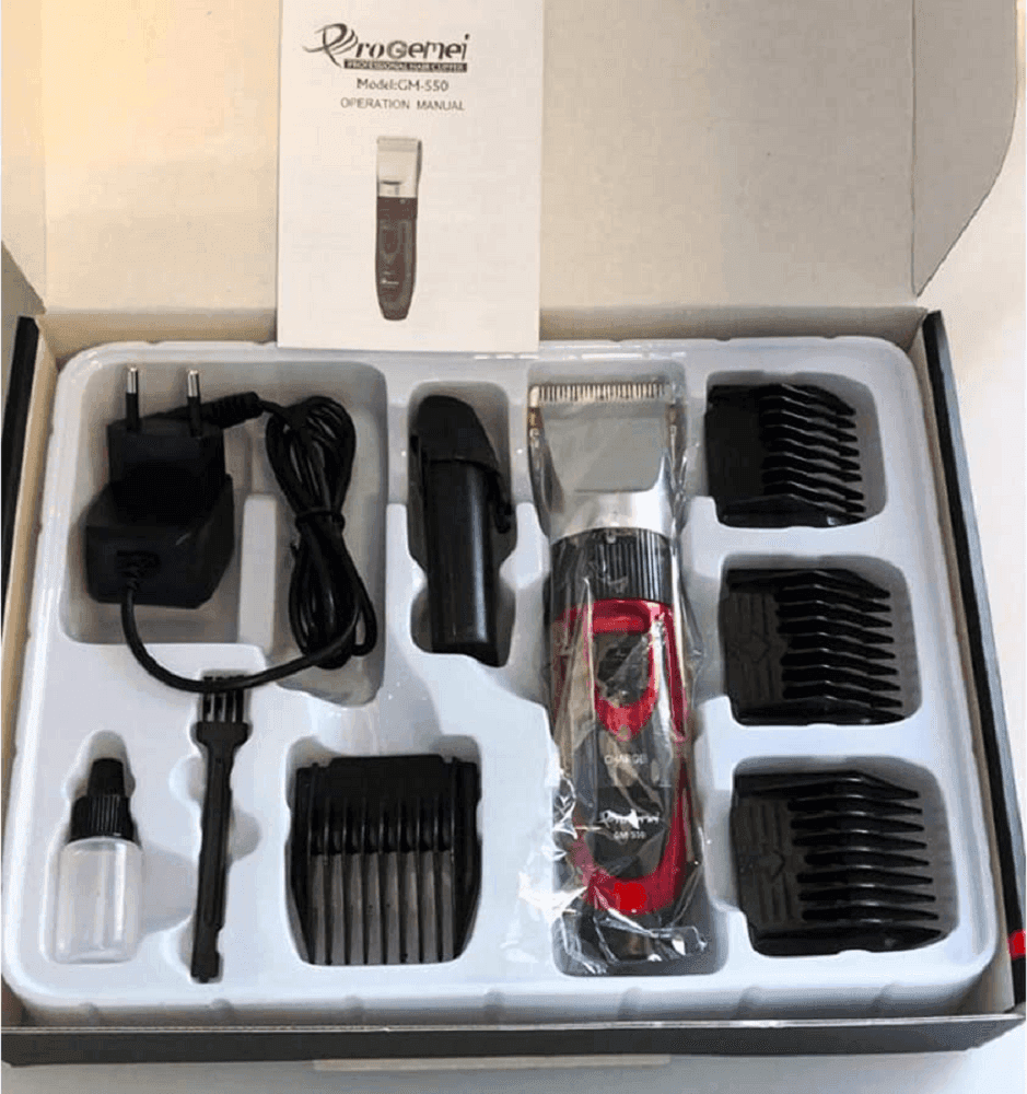 TAGLIACAPELLI PROFESSIONALE RASOIO ELETTRICO DOPPIA BATTERIA RICARICABILE GM-550 - 6
