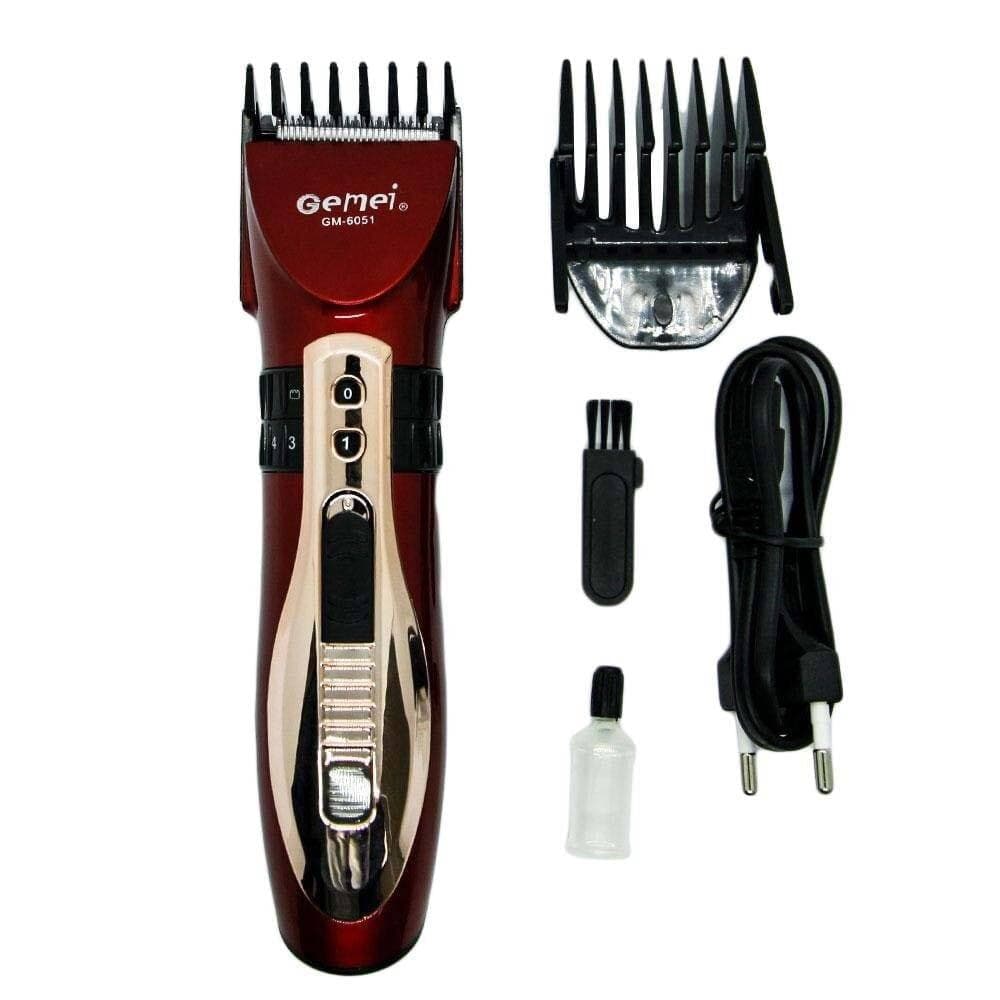 REGOLABARBA TAGLIA CAPELLI TRIMMER PROFESSIONALE A BATTERIA RICARICABILE GM-6051 - 12