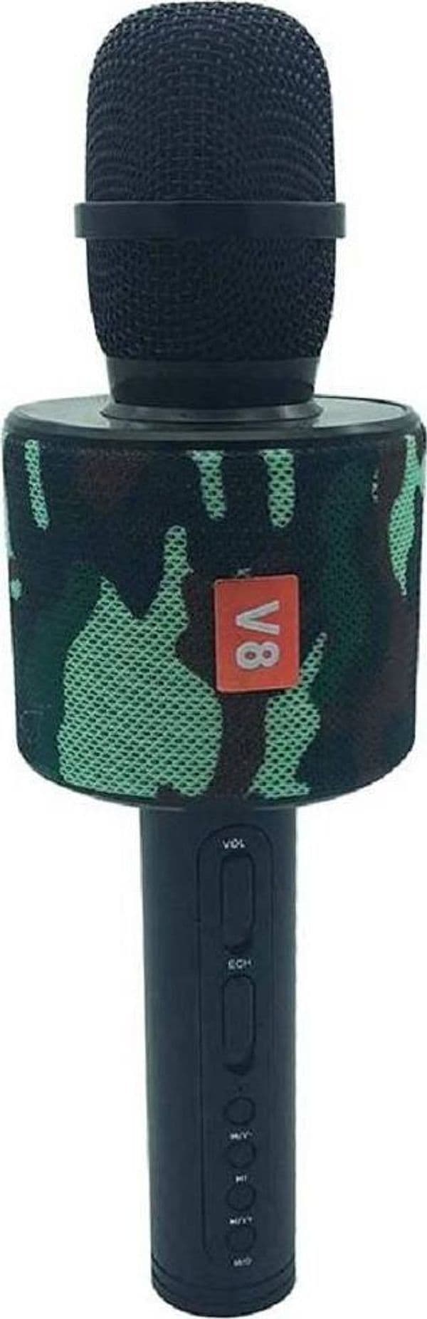 MICROFONO KARAOKE CON SPEAKER V8 CANTO WIRELESS WIFI BLUETOOTH CASSA INCORPORATA - 5