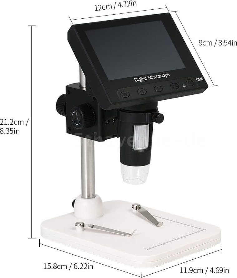 MICROSCOPIO ELETTRONICO DIGITALE USB INGRANDIMENTO ZOOM 1000X REGOLABILE 8 LED - 11