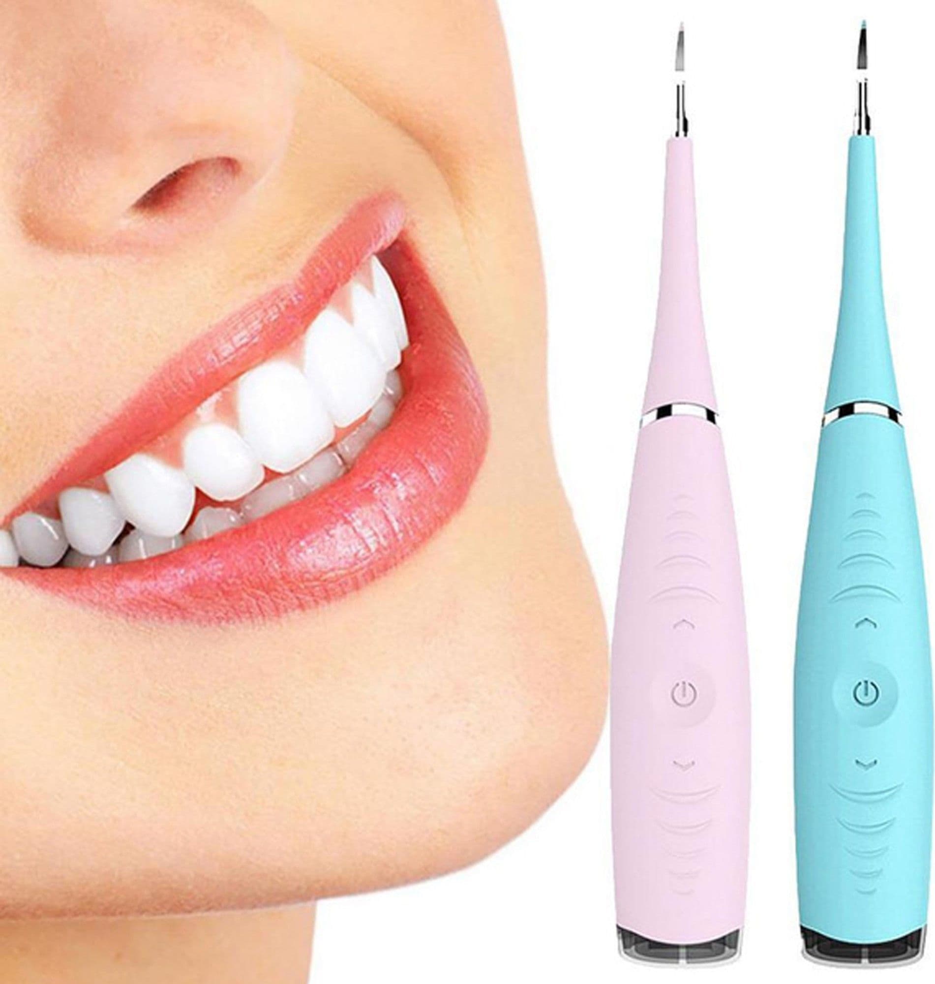 DISPOSITIVO PER PULIZIA DENTI CON VIBRAZIONI ABLATORE SBIANCANTE ELIMINA TARTARO