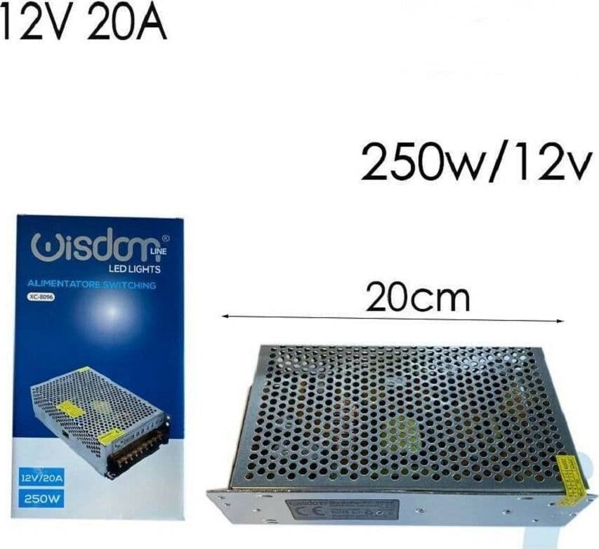 ALIMENTATORE STABILIZZATO TRASFORMATORE SWITCHING DA 10A 24V 240W 220V - 2