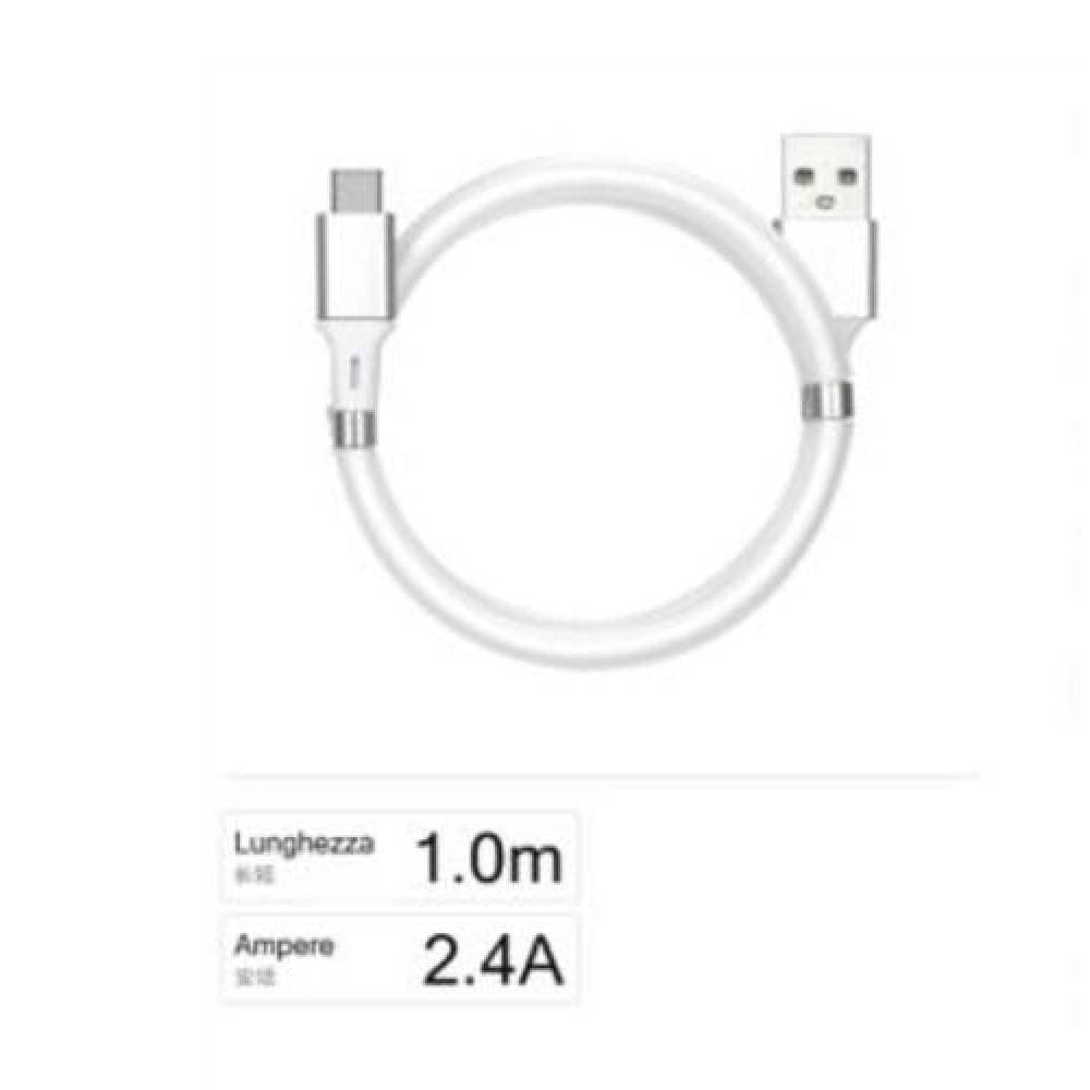 CAVO USB - TYPE C RICARICA DATI CAVETTO 1 METRO 2400MA PER SMARTPHONE F-TC015 - 3