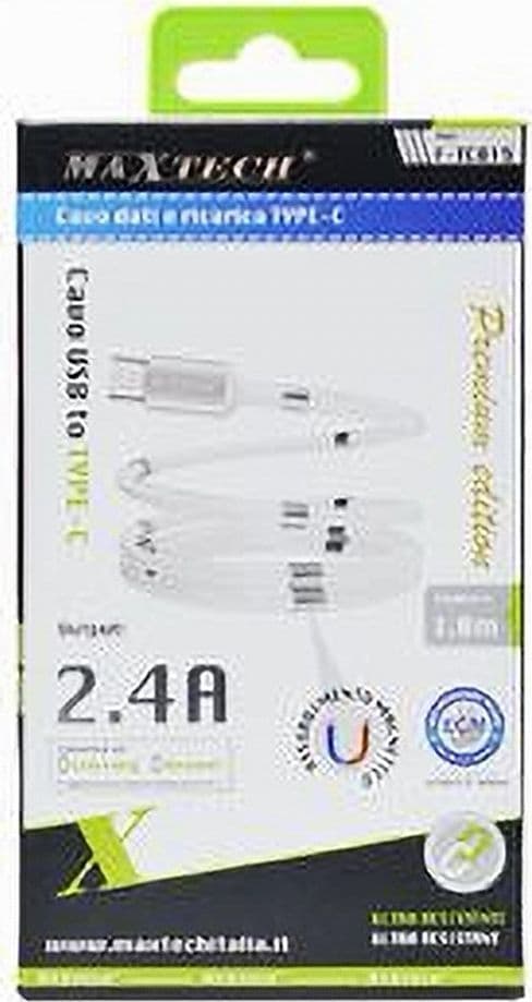 CAVO USB - TYPE C RICARICA DATI CAVETTO 1 METRO 2400MA PER SMARTPHONE F-TC015 - 5