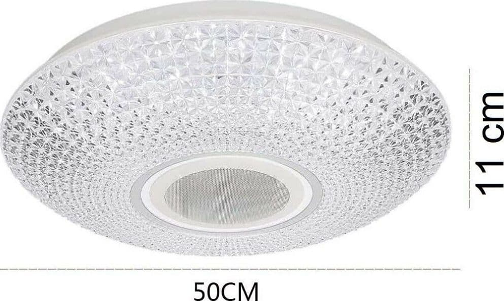 PLAFONIERA A LED DA 62 WATT RGB DIMMERABILE CON CASSA BLUETOOTH PER MUSICA - 6