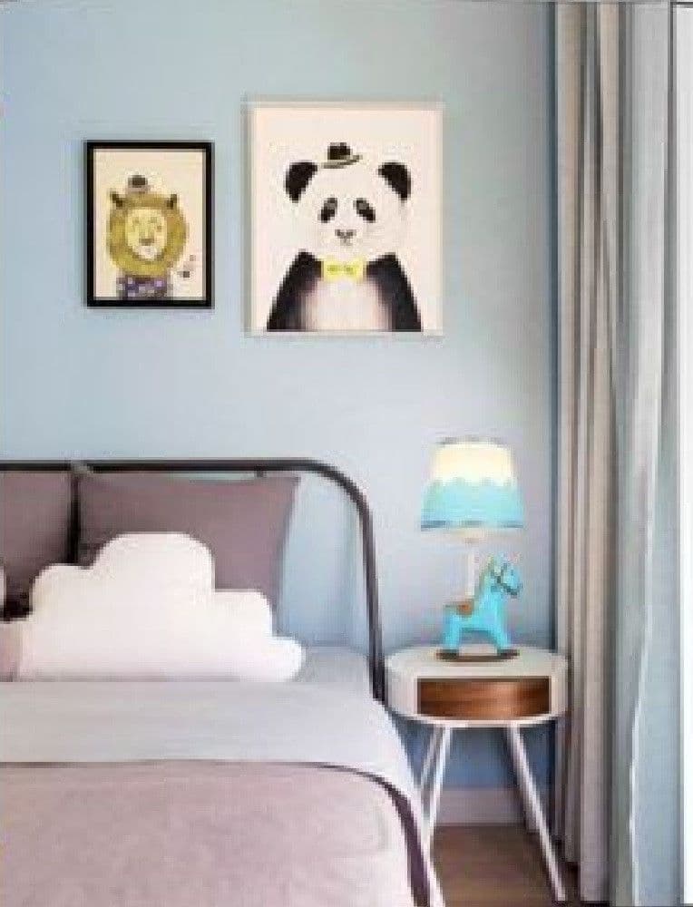 LAMPADA DA COMODINO SCRIVANIA CAMERETTA BIMBA BIMBO CAVALLO A DONDOLO E27 D09 - 3