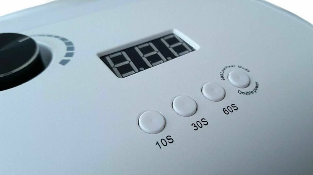 LAMPADA FORNETTO LED UV RICOSTRUZIONE UNGHIE GEL 2 IN 1 CON ASPIRATORE 858-9A - 4