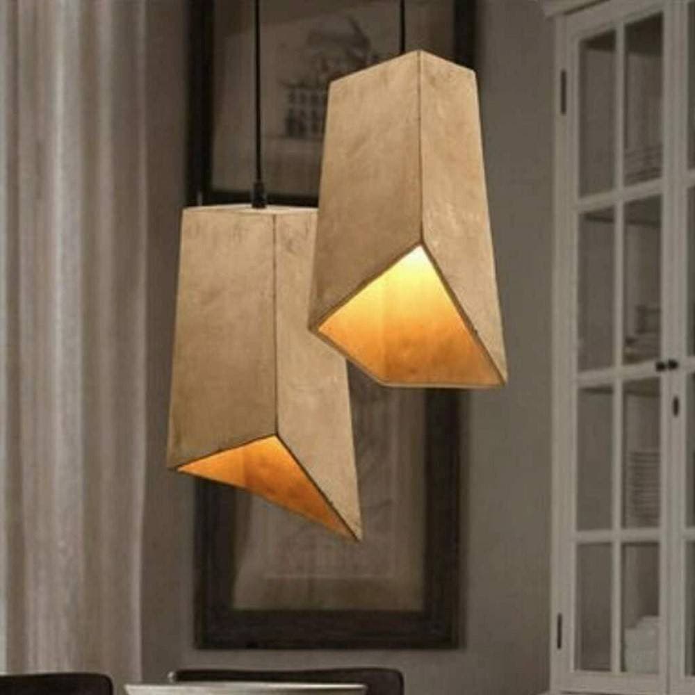LAMPADARIO EFFETTO CEMENTO A SOSPENSIONE PENDENTE MODERNO CON PORTALAMPADA E27 - 7