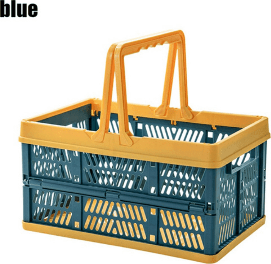 CESTO CONTENITORI CESTINO PORTAOGGETTI ORGANIZER CASSETTA PIEGHEVOLE IMPILABILE - 2