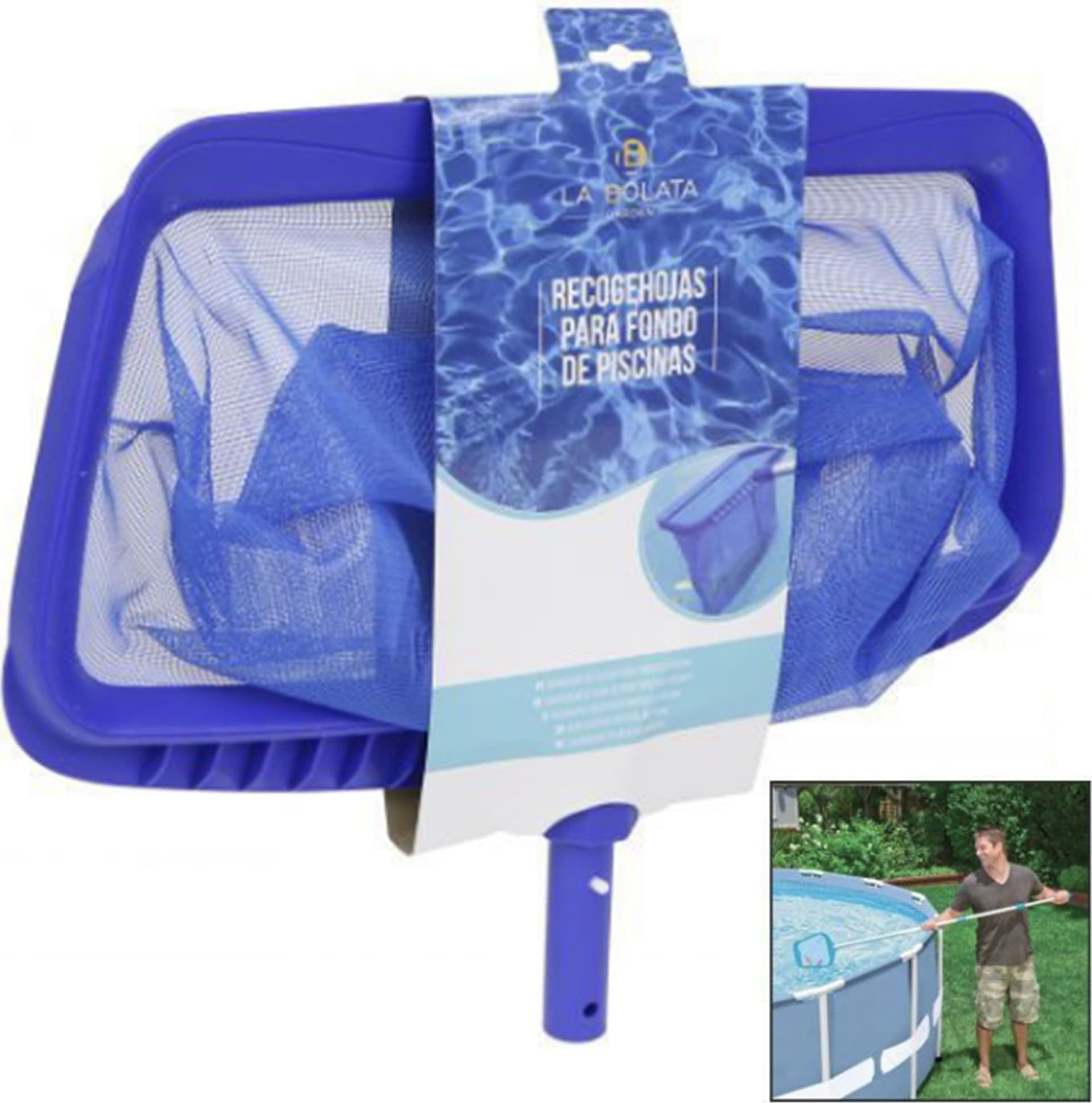 RETINO A SACCO PER PISCINA VASCHE RACCOGLI FOGLIE INSETTI PULITORE PISCINE