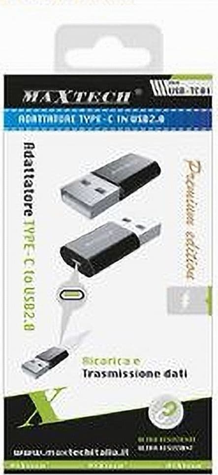 ADATTATORE DA TYPE-C A USB 2.0 RICARICA RAPIDA SINCRONIZZAZIONE DATI USB-TC01 - 2