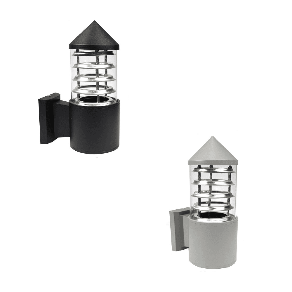 LAMPADA A PARETE PER ESTERNO IP55 LAMPIONCINO MURO GIARDINO TERRAZZO E27 ES25 - 1