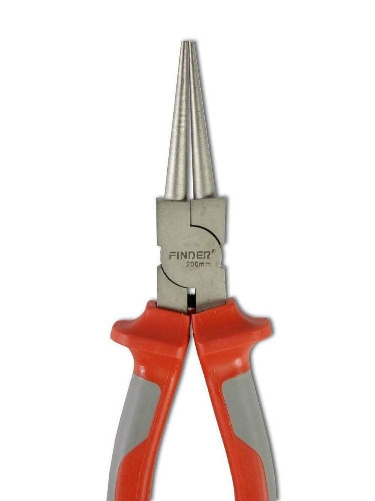 PINZA BECCHI LUNGHI DIRITTI MEZZOTONDI ZIGRINATI PUNTA CONICA 200 MM - 2