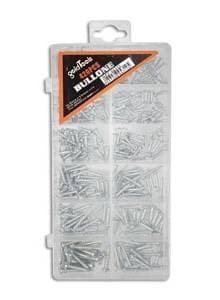 KIT 420 VITI A TESTA TONDA SVASATA PIANA IMPRONTA A CROCE AUTOFILETTANTI 12 MISURE - 2