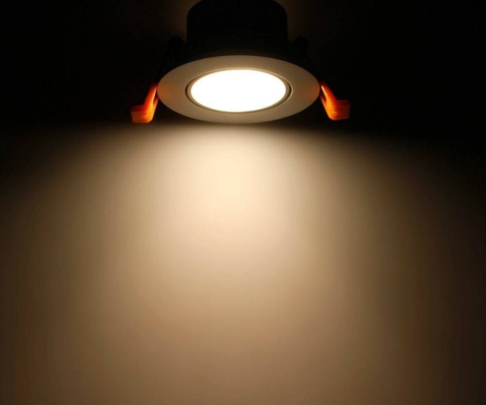 PORTAFARETTO FORO PROFONDO INCASSO PER FARETTO BIANCO ILLUMINAZIONE SOFFITTO P22 - 4