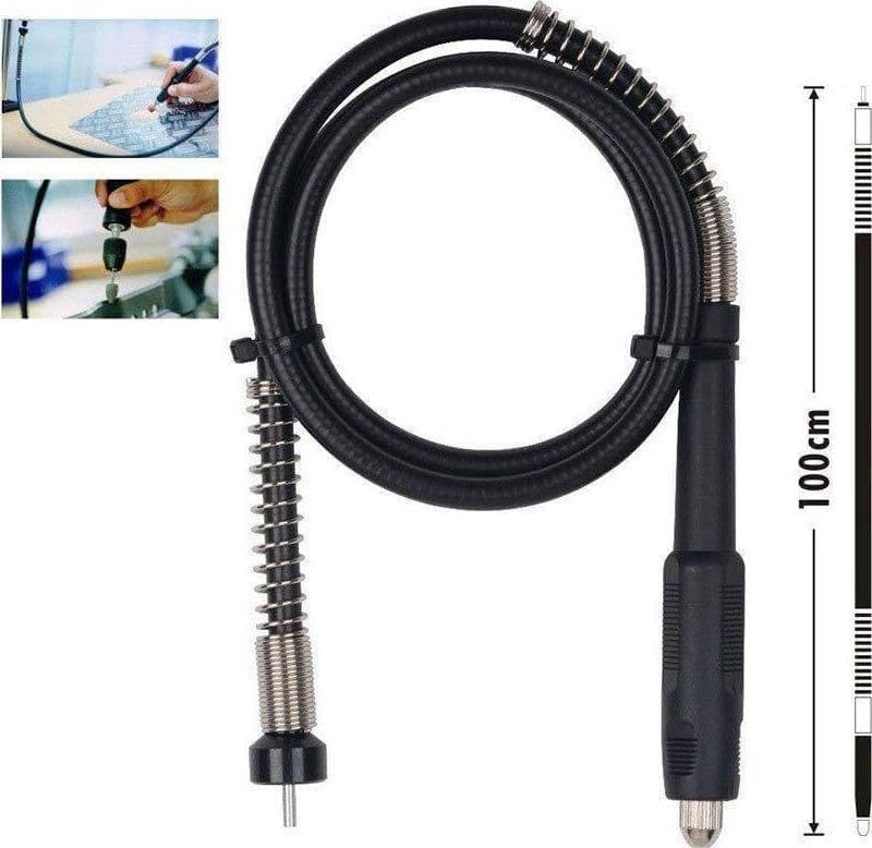 PROLUNGA PER MINI TRAPANO ALBERO FLESSIBILE 100CM CON MANDRINO 3,2MM DREMEL FRESA