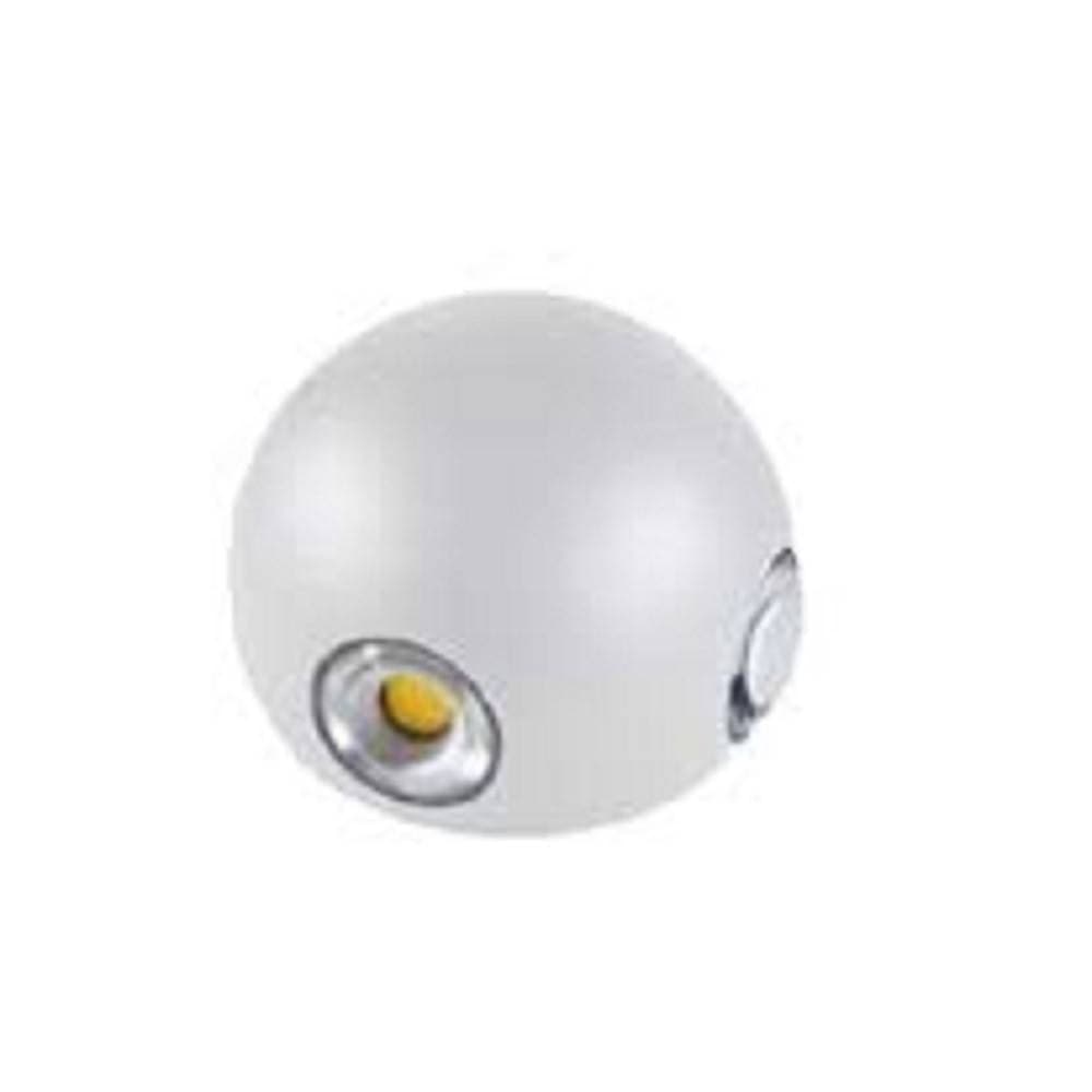 APPLIQUE MURO A SFERA 4 FASCI DI LUCE ESTERNO BIANCO LUCE 3000K 6000K 4000K ES58 - 6