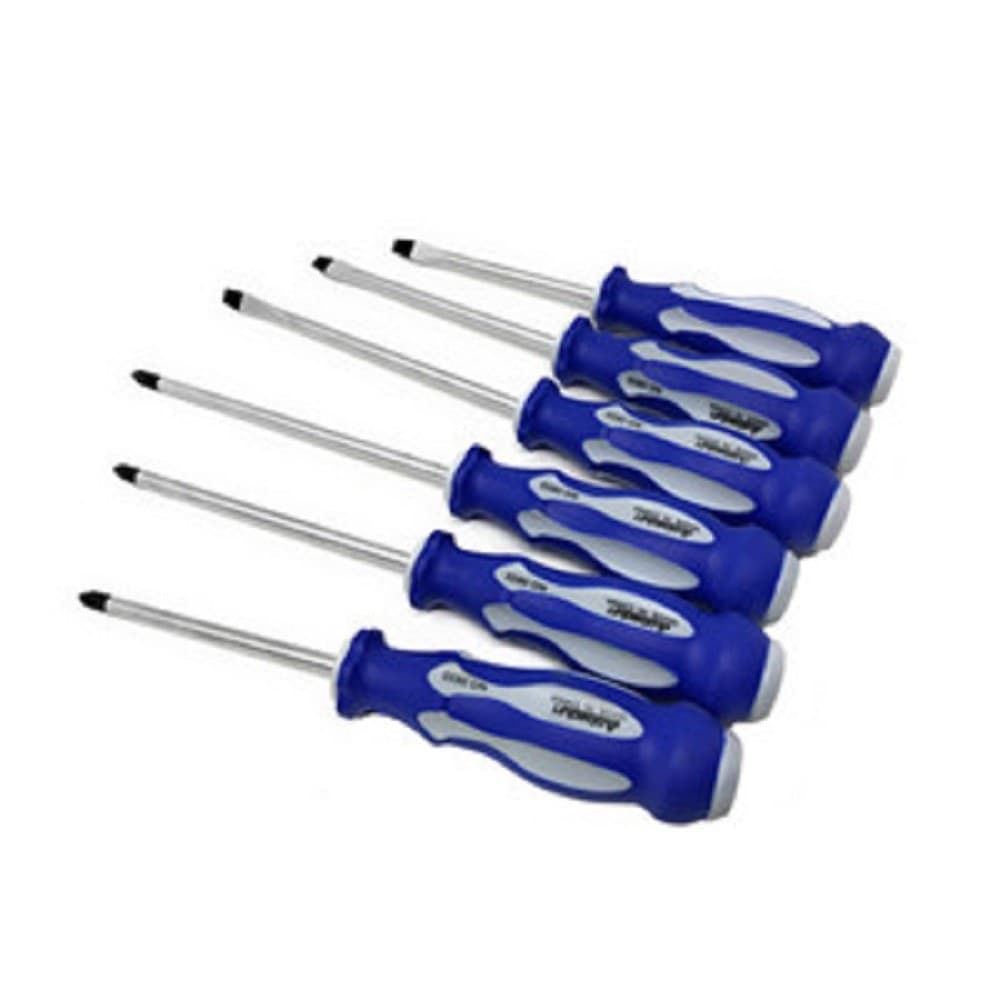 SET DI CACCIAVITI 6PZ CON PUNTA MAGNETICA A TAGLIO E STELLA BORSA GIRAVITI 50269 - 3