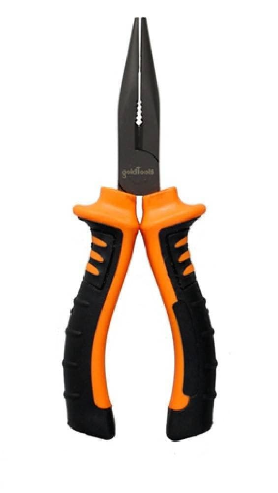 PINZA A BECCO LUNGO 6'' 12CM CON BECCHI ZIGRINATI CON IMPUGNATURA ANTISCIVOLO - 3