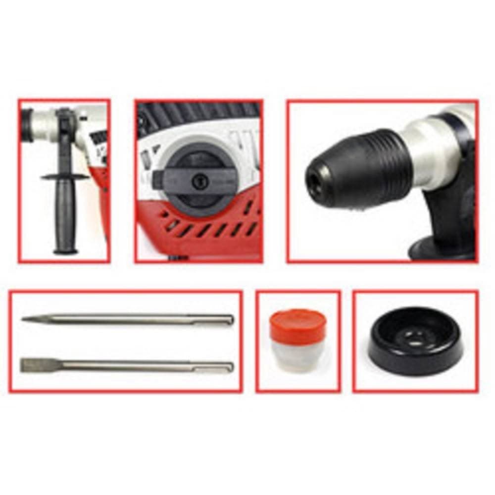 TRAPANO TASSELLATORE MARTELLO DEMOLITORE 1050W 40MM SDS MAX ROTAZIONE PERCUSSIONE - 3