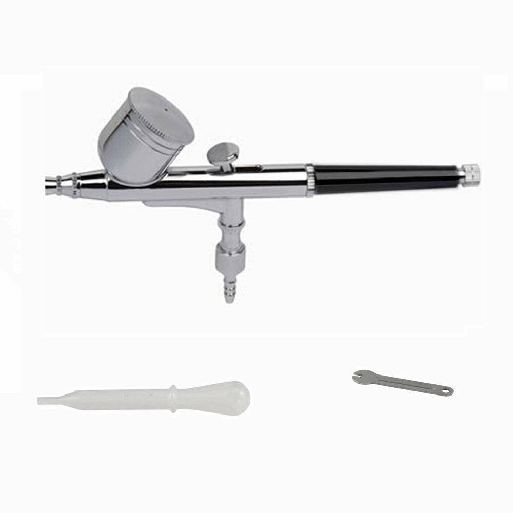 AEROGRAFO PISTOLA AEROGRAFICA IN ACCIAIO TRATTO FINE UGELLO 0.3MM CAPACITA' 7 CC