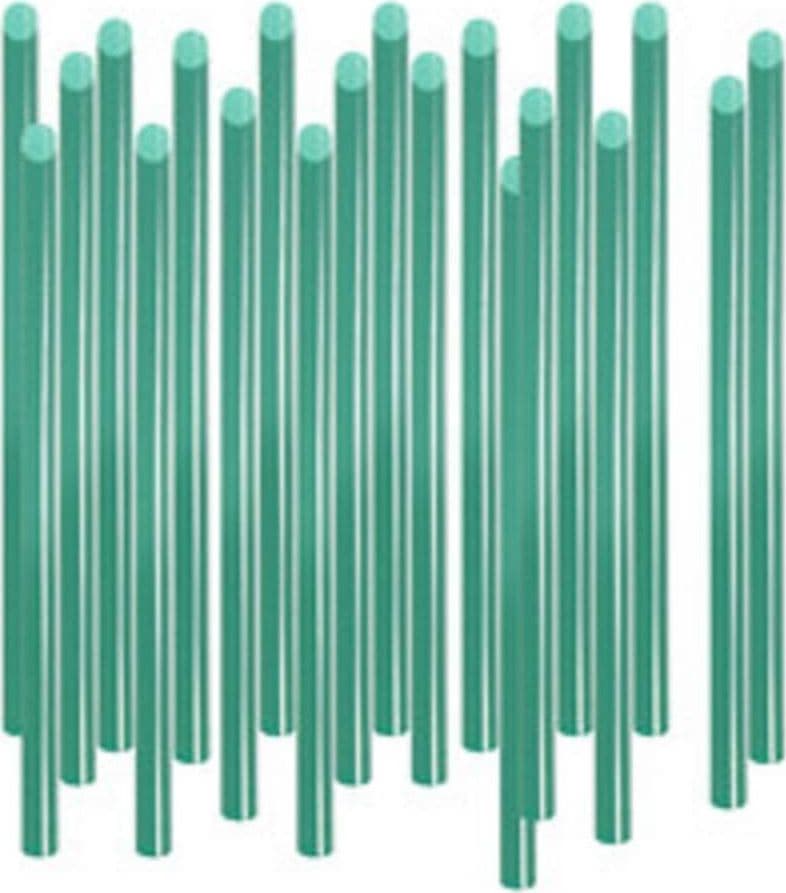 BASTONCINI COLLA 20 PZ PER PISTOLA A CALDO INCOLLATRICE VERDE STICK 18 X 0,7 CM - 2