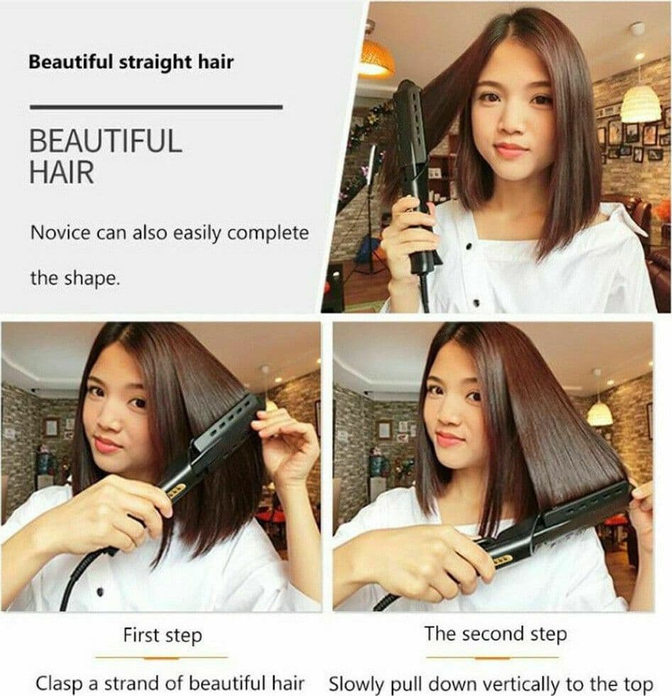 PIASTRA PER CAPELLI IONICO A VAPORE IN TORMALINA PROFESSIONALE SUPER LISCIANTE - 8