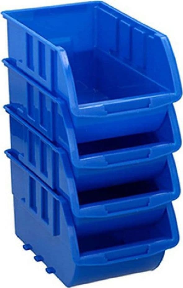 CONTENITORE PORTAUTENSILI CON GUIDA DA PARETE 4 SCOMPARTI ORGANIZER ATTREZZI - 2