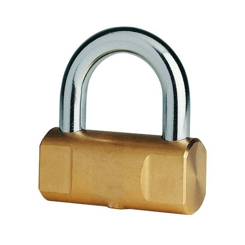 LUCCHETTO AD ARCO CORTO 40 MM CORAZZATO BLOCCA CORONA MOTO BICI NAUTICO MARINO