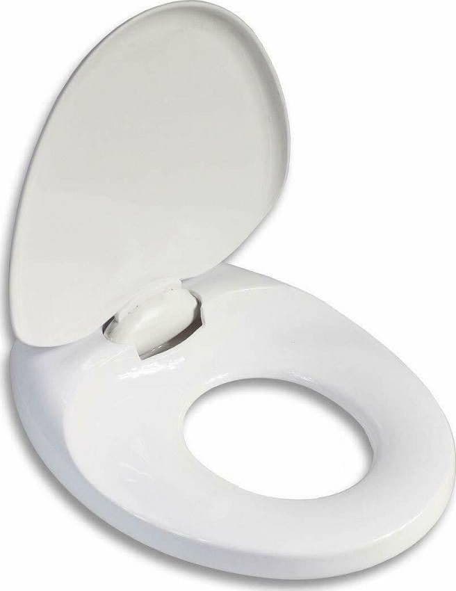 COPRIWATER BIANCO ADATTATORE RIDUTTORE BAMBINI TAVOLETTA WC CHIUSURA AMMORTIZZATA - 3