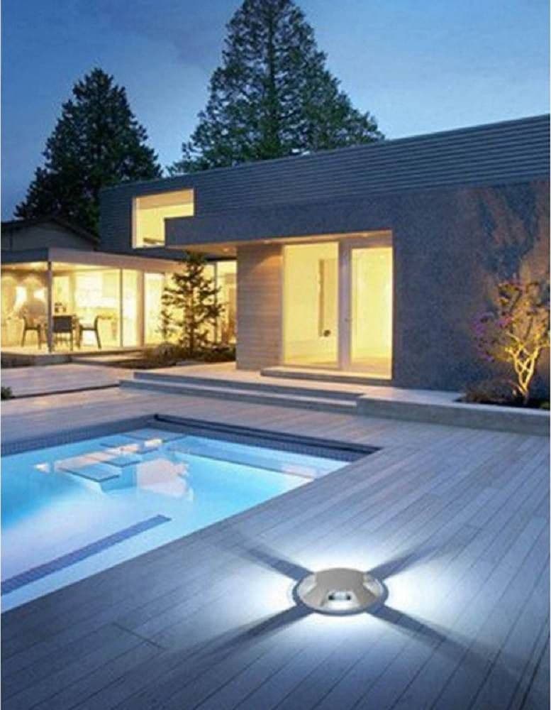 FARETTO INCASSO CALPESTABILE 8W SEGNAPASSO ESTERNO LUCE FREDDA CALDA VERDE ES42 – Bianco Freddo – TrAdE Shop Traesio –