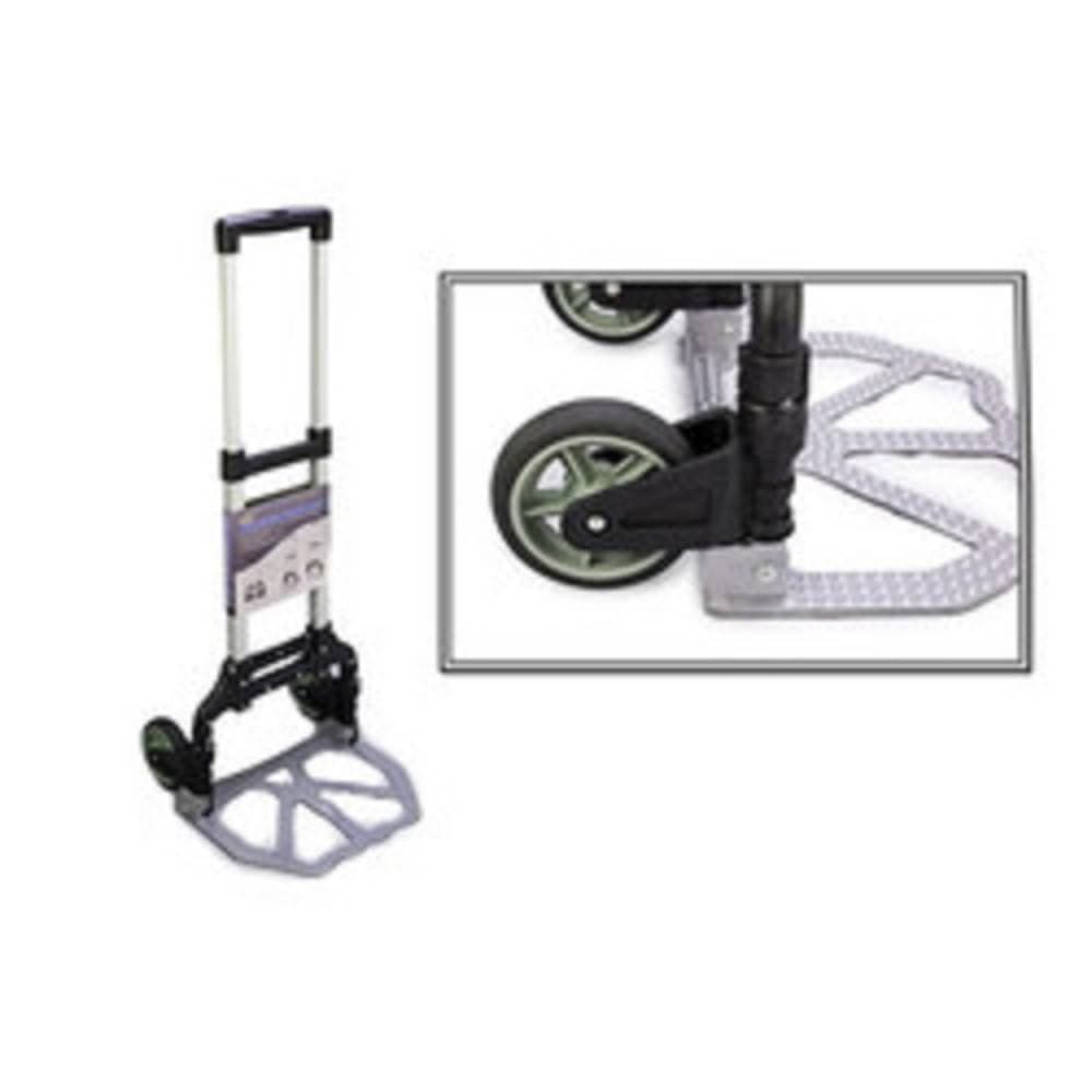 CARRELLO PORTAPACCHI ALLUMINIO PIEGHEVOLE RICHIUDIBILE PORTATA MAX 70 KG 2 RUOTE - 2