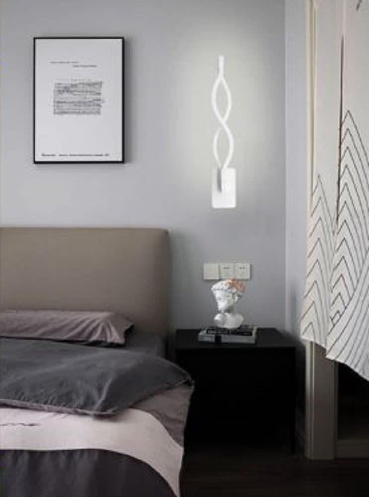 APPLIQUE LED DA PARETE 9WATT LUCE FREDDA 6500K CALDA 3000K NATURALE 4000K E16 - 6