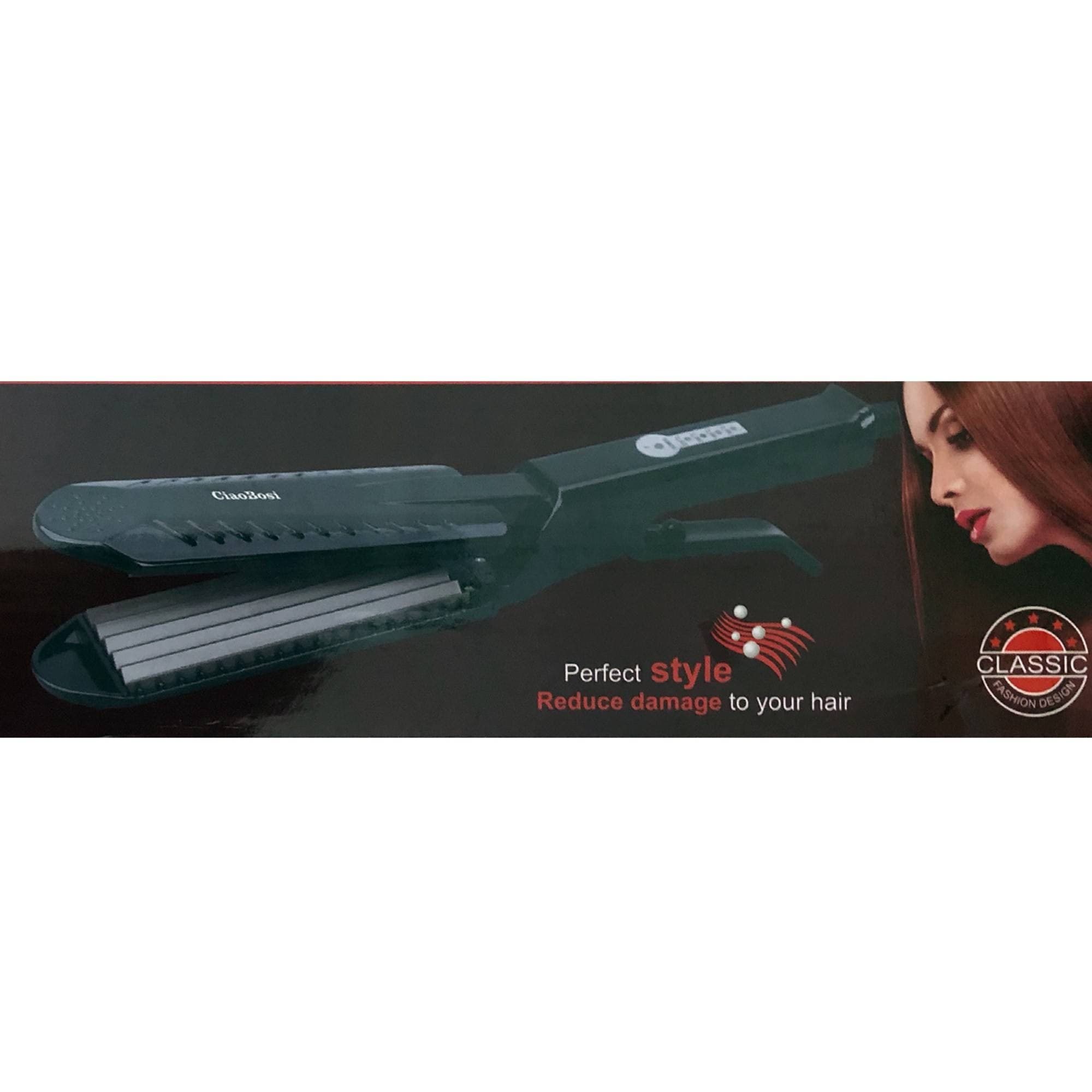 PIASTRA ELETTRICA EFFETTO FRISE' SPAZZOLA PER CAPELLI 45W 220° T-1167