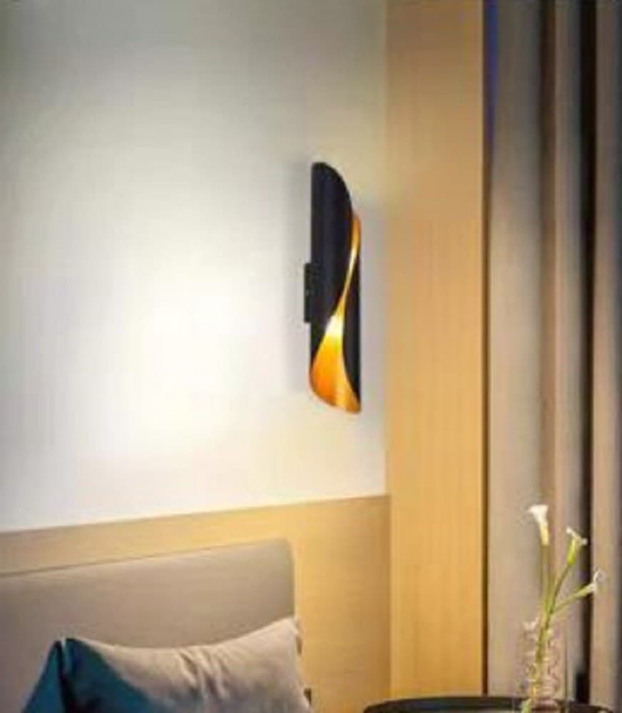 APPLIQUE ULTRA MODERNO SPIRALE DOPPIA EMISSIONE DA PARETE LAMPADA ATTACCO G9 E31 - 9