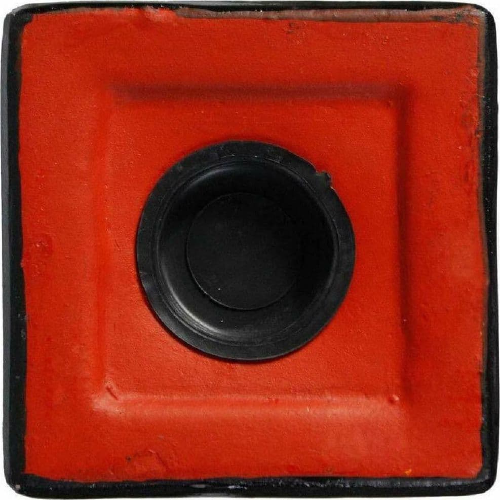 SALVADANAIO IN TERRACOTTA A FORMA DI CABINA TELEFONICA LONDRA ROSSO IDEA REGALO - 3