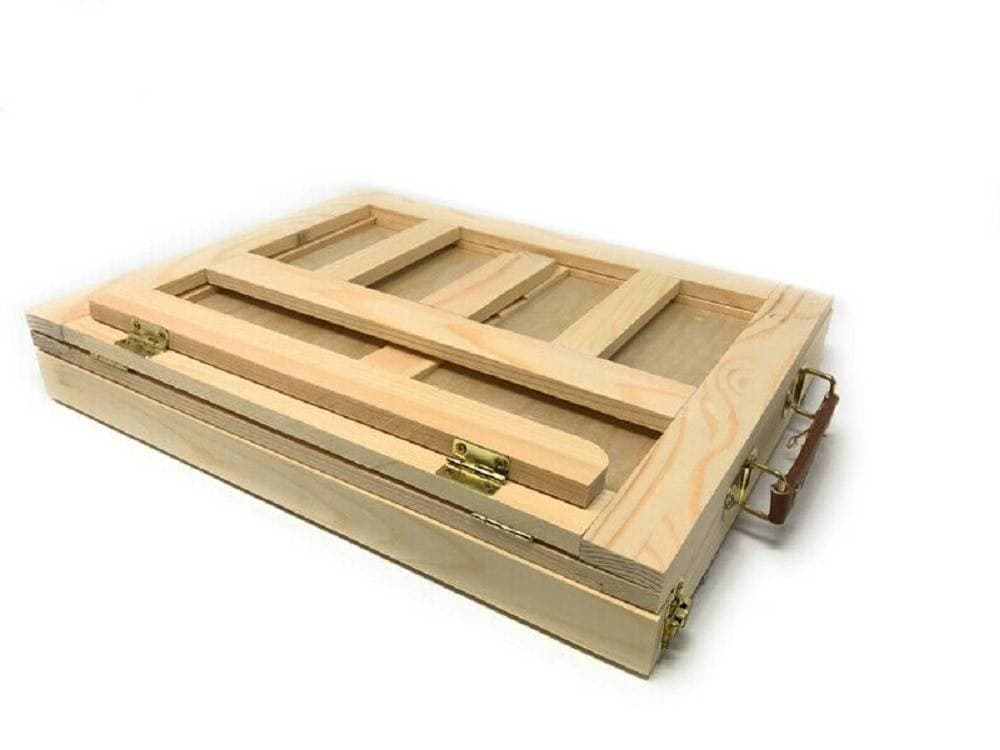 VALIGETTA ARTISTI IN LEGNO CON BASE D'APPOGGIO E CASSETTO PER DIPINGERE 07074 - 3