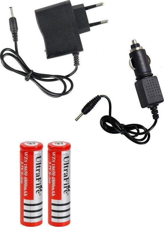 TORCIA TATTICA 1 LED CREE CON ZOOM RICARICABILE EMERGENZA A BATTERIE 1820 - 3